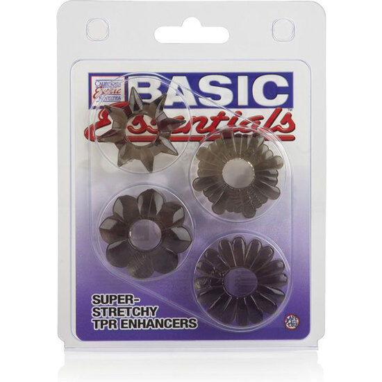 Sex toy basic Essentials confezione da 4 di Calexotics, immagine 4