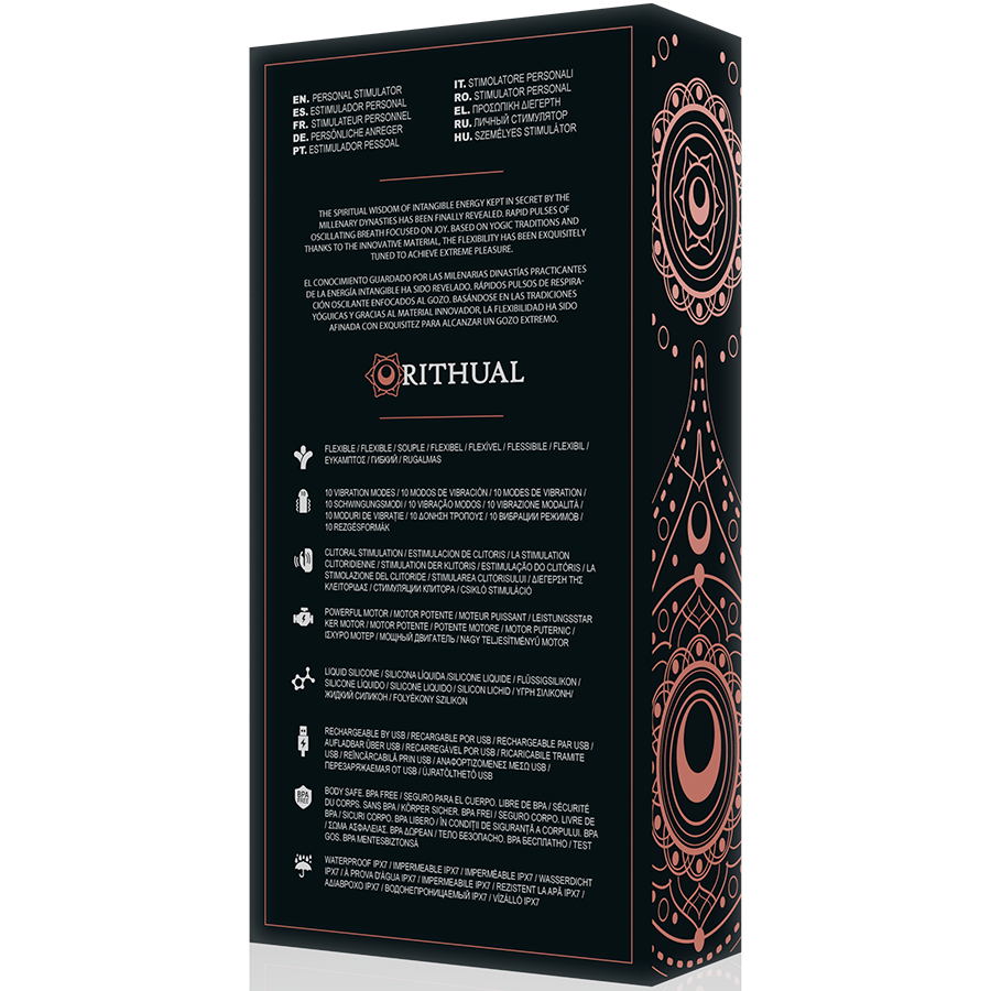 Sex toy Anusara dual ricaricabile motore 2.0 nero di Rithual, immagine 10