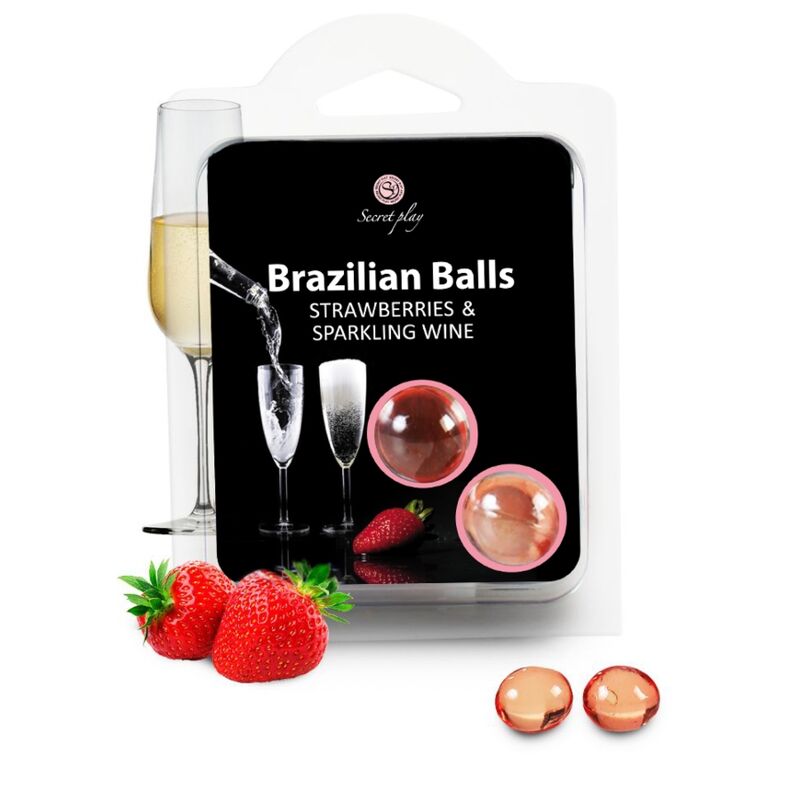 Set di palline brasiliane fragola e champagne di Secretplay, immagine 2