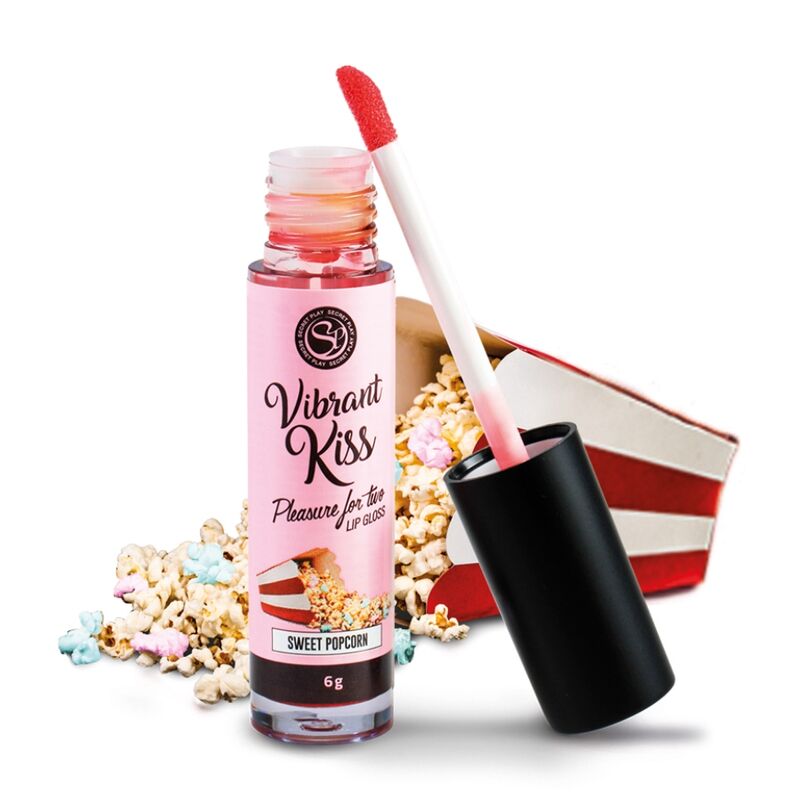 Vibratore Lip gloss kiss dolce Popcorn di Secretplay