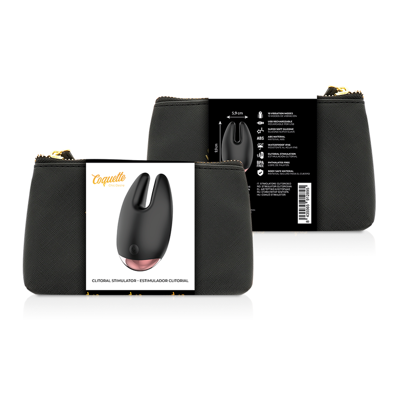 Stimolatore Clitoriale Nero/oro di Coquette Chic Desire, immagine 2