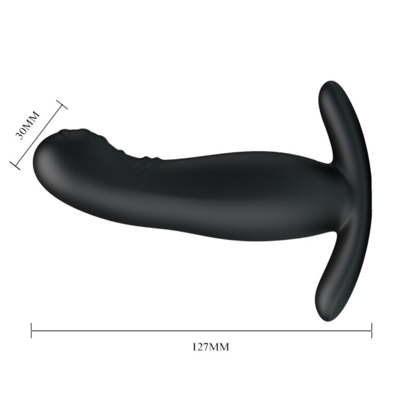 Massaggiatore prostatico nero ricaricabile di Mr Play, immagine 4