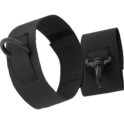 Polsini alla caviglia in nylon nero di Darkness, immagine 5