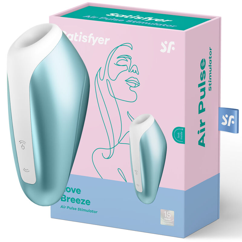 Sex toy love Breeze Succionador blu ghiaccio di Satisfyer