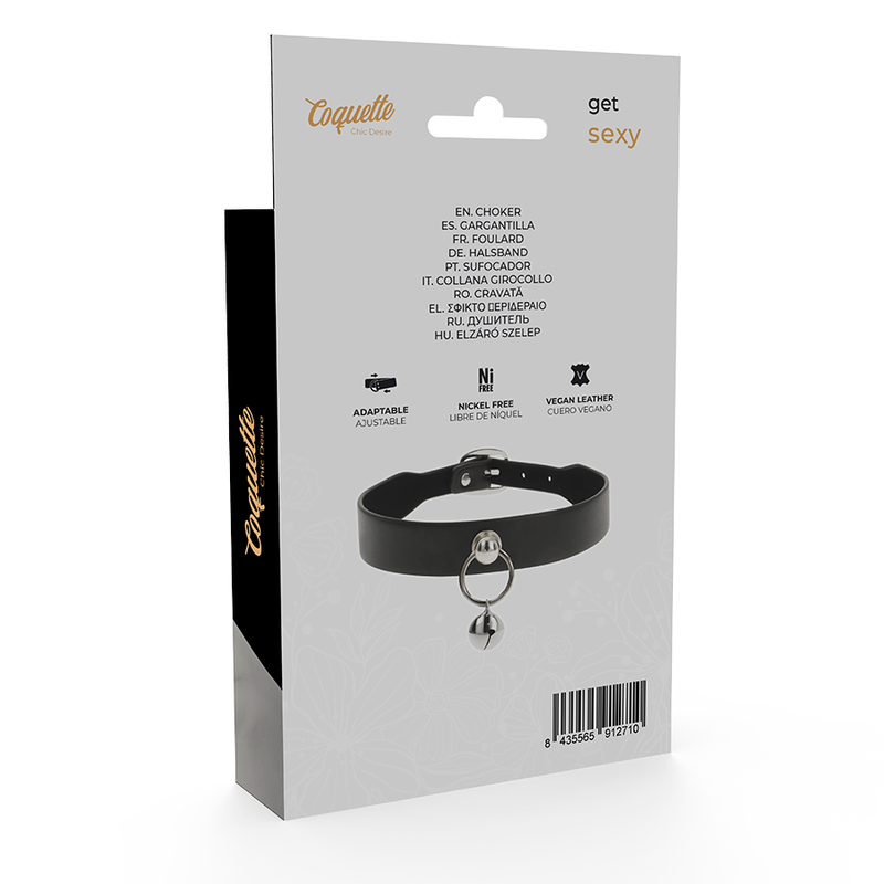 Collana in pelle vegana accessorio donna Sonaglio/cerchio di Coquette Chic Desire, immagine 6