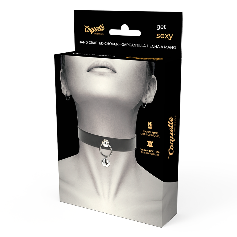 Collana in pelle vegana accessorio donna Sonaglio/cerchio di Coquette Chic Desire, immagine 5