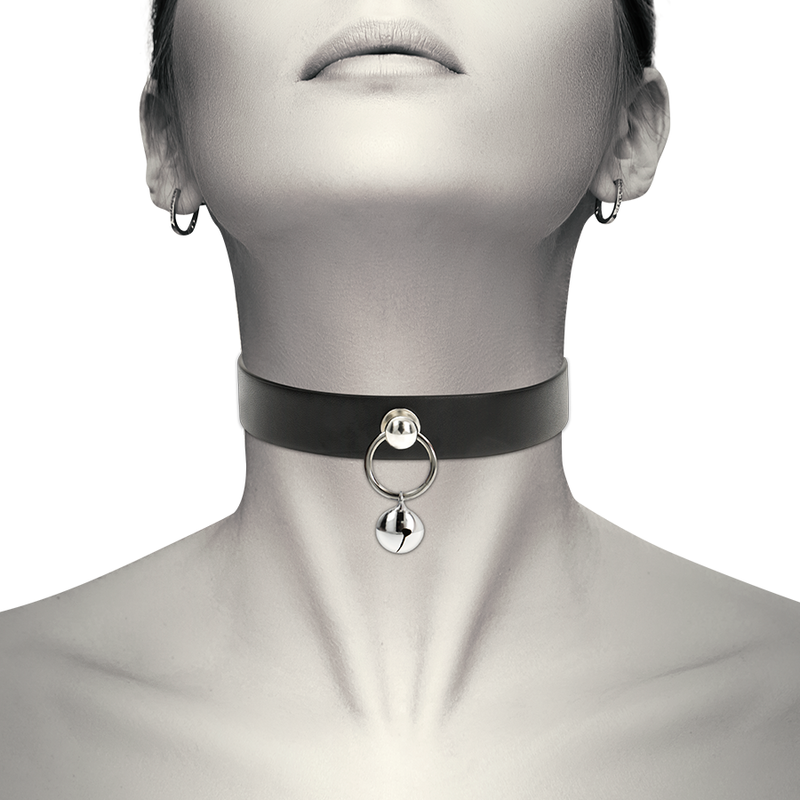 Collana in pelle vegana accessorio donna Sonaglio/cerchio di Coquette Chic Desire, immagine 2
