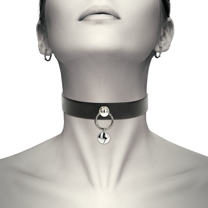 Collana in pelle vegana accessorio donna Sonaglio/cerchio di Coquette Chic Desire, immagine 2