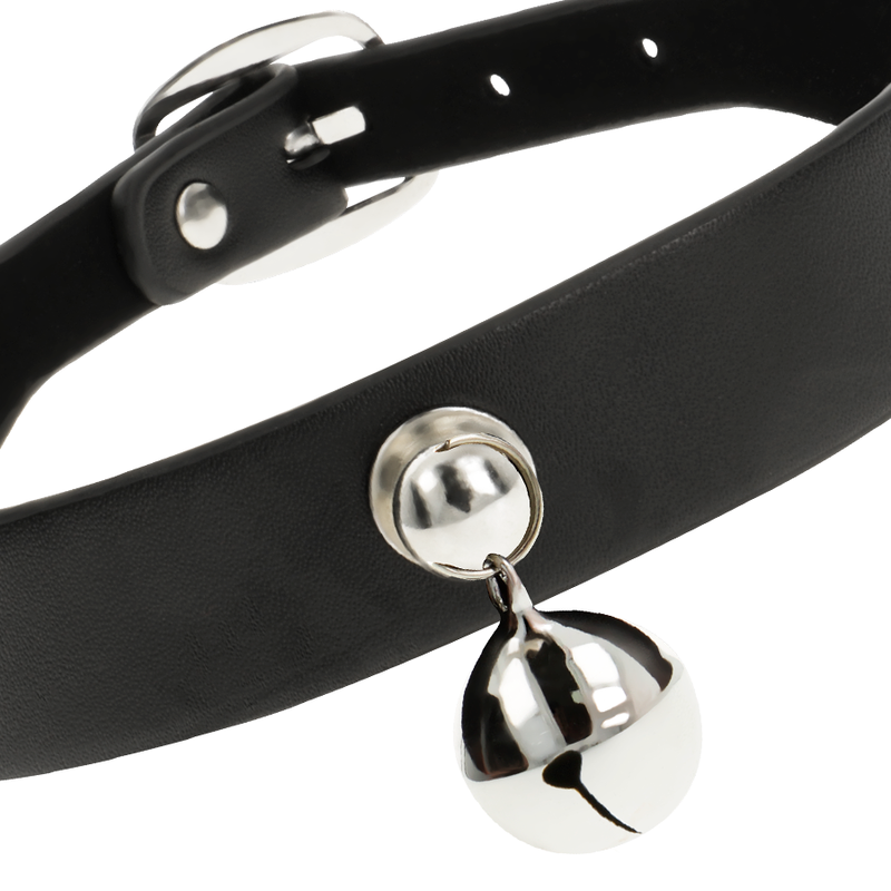 Collana in pelle vegana accessorio donna con Sonaglio di Coquette Chic Desire, immagine 4
