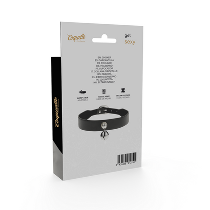 Collana in pelle vegana accessorio donna con Sonaglio di Coquette Chic Desire, immagine 6