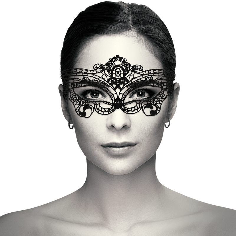 Maschera in fine pizzo nero di Coquette Chic Desire, immagine 2