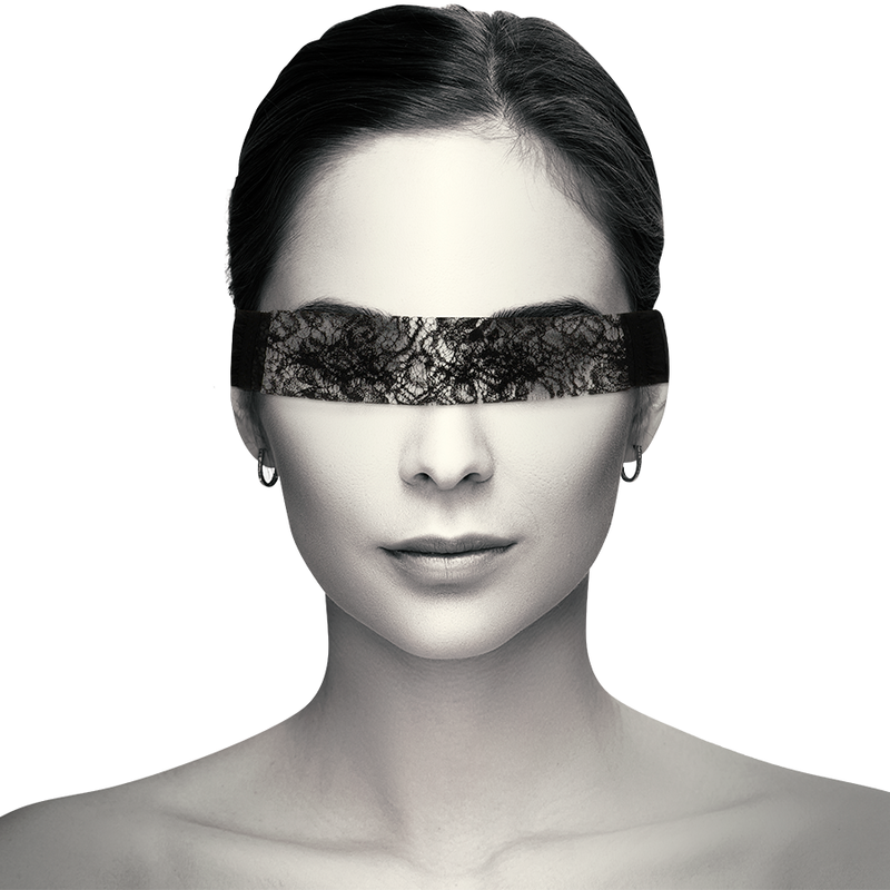 Maschera in pizzo nero con nastro di Coquette Chic Desire, immagine 2