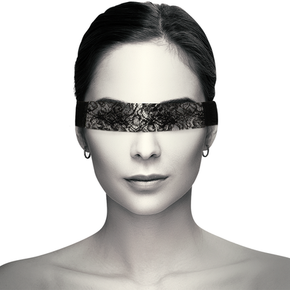 Maschera in pizzo nero con nastro di Coquette Chic Desire, immagine 2