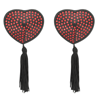 Copri capezzoli cuore nero / rosso di Coquette Chic Desire, immagine 3