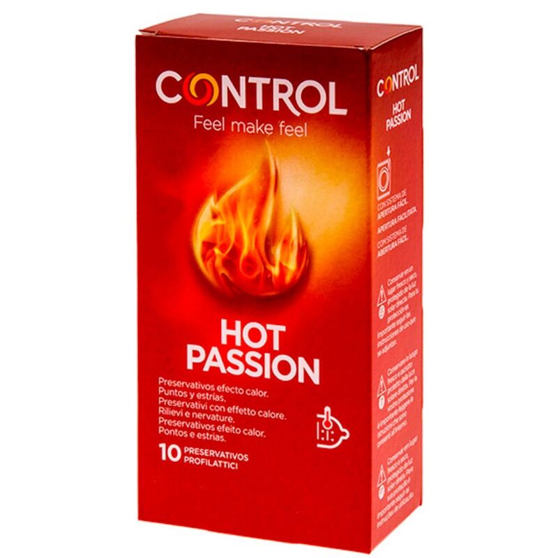 Preservativi effetto riscaldante hot passion 10 unità di Control