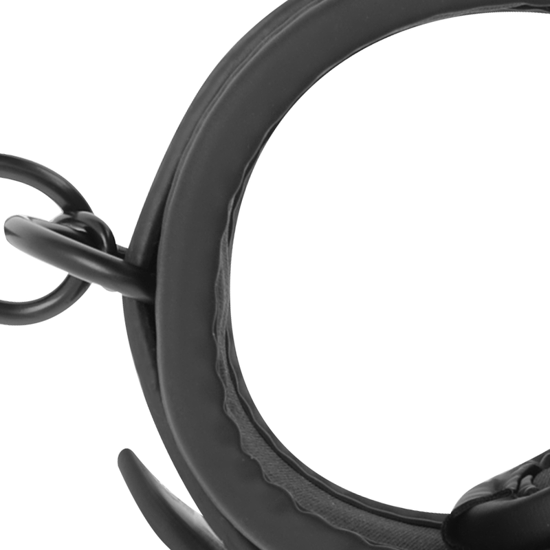 Polsini alla caviglia in pelle vegana con fodera in Noprene di Fetish Submissive, immagine 5