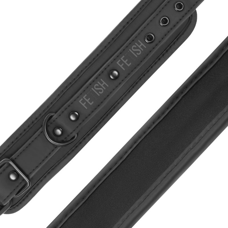 Polsini alla caviglia in pelle vegana con fodera in Noprene di Fetish Submissive, immagine 7