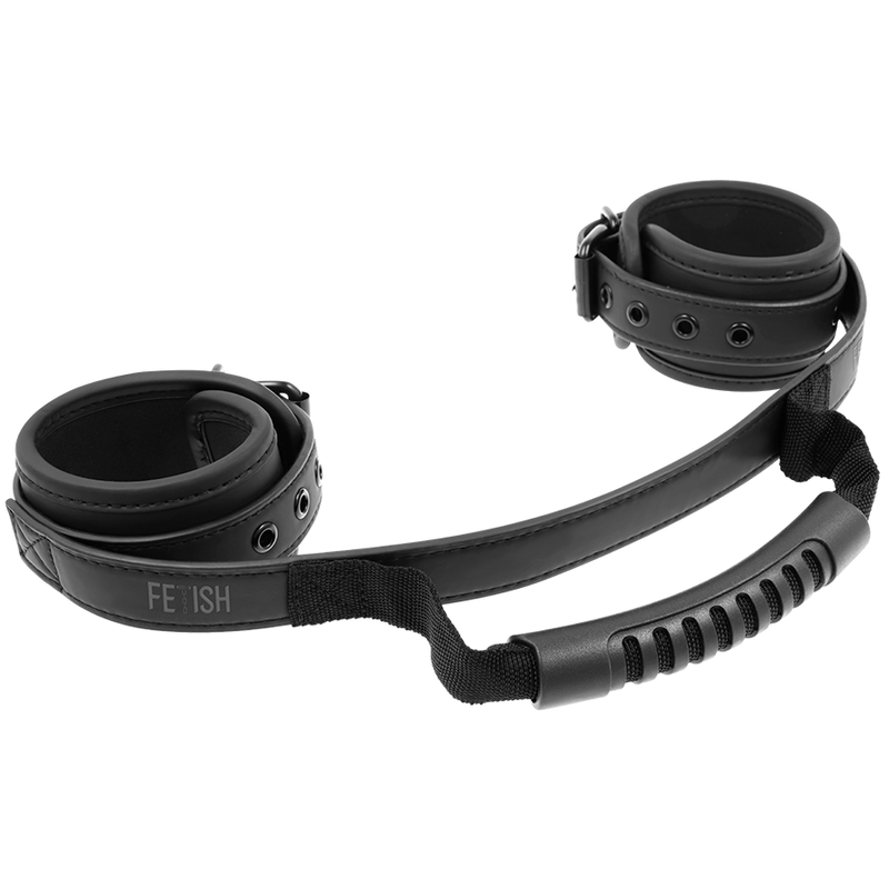 Manette con fodera in Noprene e maniglia di Fetish Submissive