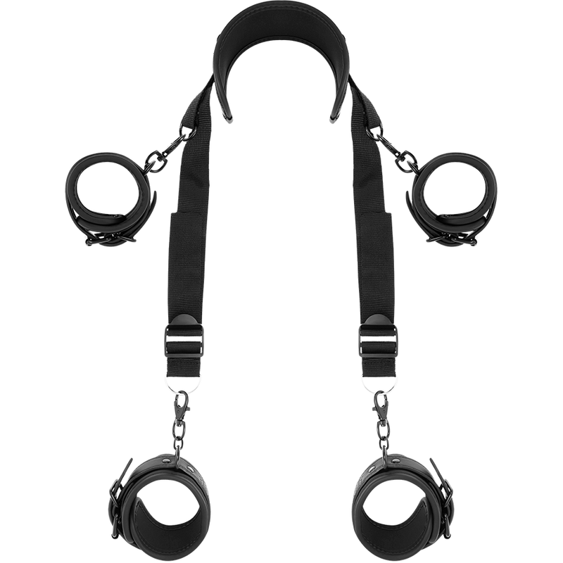 Posizione master con 4 manette rivestite in Noprene di Fetish Submissive