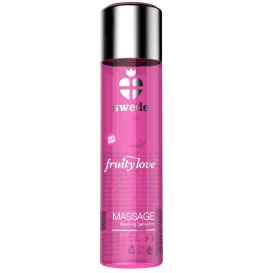 Olio da massaggio Fruity love effetto riscaldante pompelmo rosa con mango 60 ml di Swede