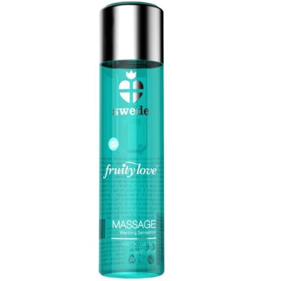 Olio da massaggio Fruity love effetto riscaldante ribes nero e lime 60 ml di Swede