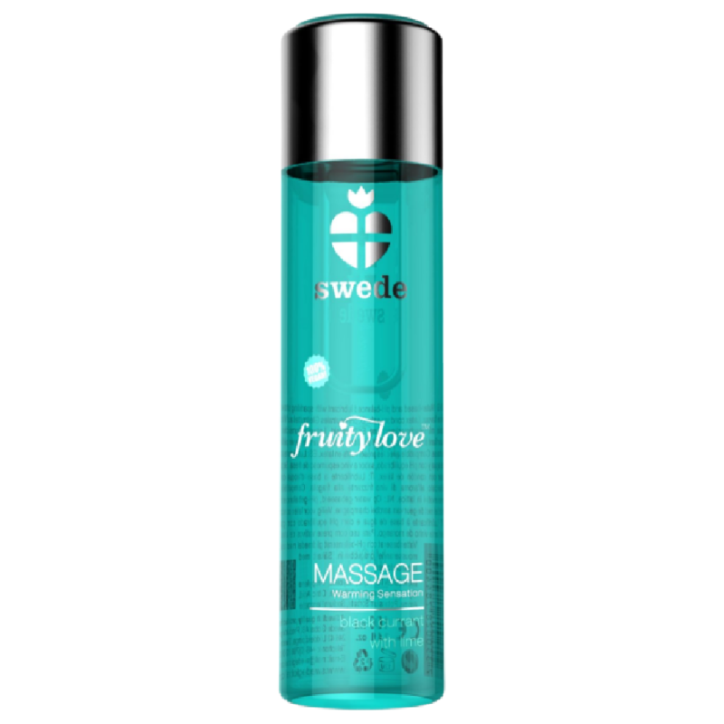 Olio da massaggio Fruity love effetto riscaldante ribes nero e lime 120 ml di Swede
