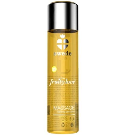 Olio da massaggio Fruity love effetto riscaldante fruttato tropicale al miele 60 ml di Swede