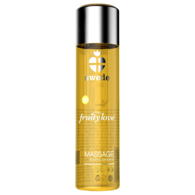 Olio da massaggio Fruity love effetto riscaldante fruttato tropicale con miele 120 ml di Swede