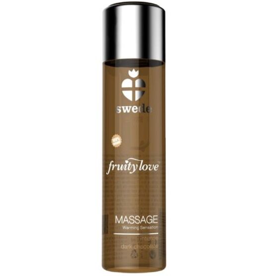 Olio da massaggio Fruity love effetto riscaldante cioccolato Fondente intenso 60 ml di Swede