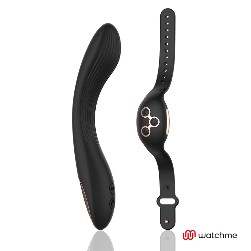 Ovetto vibrante curve tecnologia di controllo remoto a watchme nero / oro di Anne's Desire, immagine 5