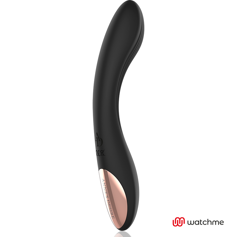 Ovetto vibrante curve tecnologia di controllo remoto a watchme nero / oro di Anne's Desire, immagine 9