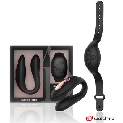 Ovetto vibrante dual pleasure Tecnolog a watchme nero di Anne's Desire