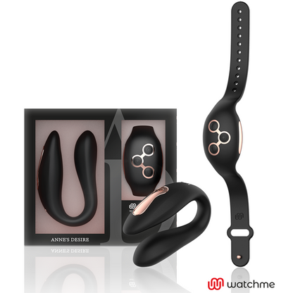 Ovetto vibrante dual pleasure Tecnolog a watchme Nero/oro di Anne's Desire