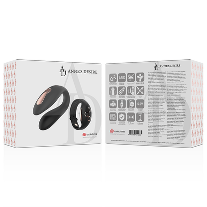 Ovetto vibrante dual pleasure Tecnolog a watchme Nero/oro di Anne's Desire, immagine 16