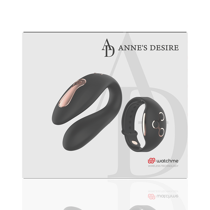 Ovetto vibrante dual pleasure Tecnolog a watchme Nero/oro di Anne's Desire, immagine 17
