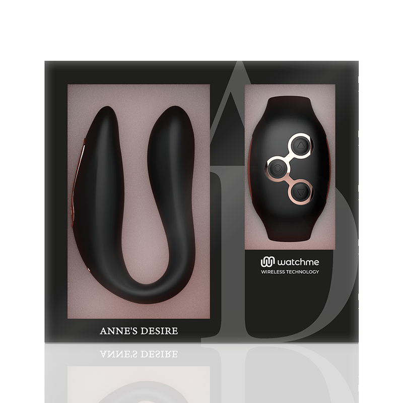 Ovetto vibrante dual pleasure Tecnolog a watchme Nero/oro di Anne's Desire, immagine 15