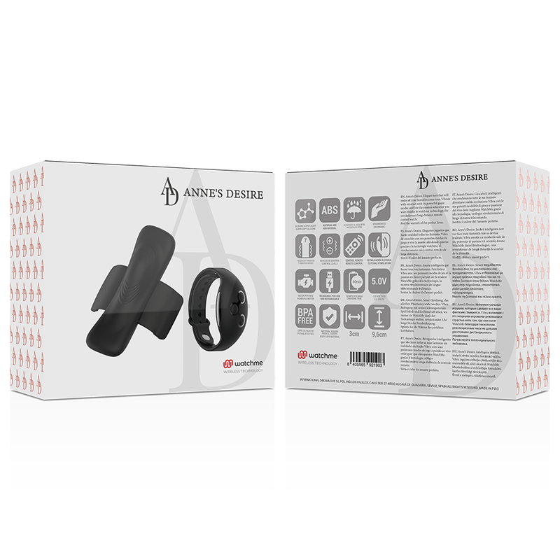 Ovetto vibrante panty pleasure Tecnolog a watchme nero di Anne's Desire, immagine 12