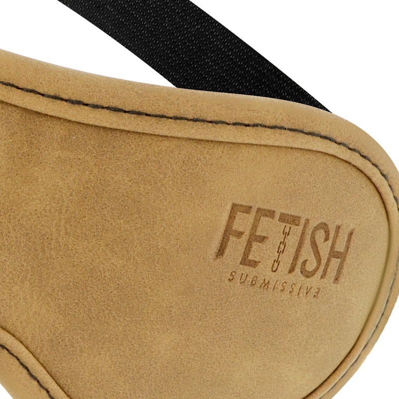 Maschera in pelle vegana con fodera in neoprene di Fetish Submissive Origin, immagine 3