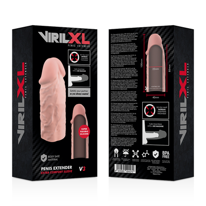Estensione naturale del pene in silicone liquido V3 di Virilxl, immagine 9
