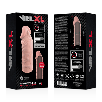 Estensione naturale del pene in silicone liquido V5 di Virilxl, immagine 9
