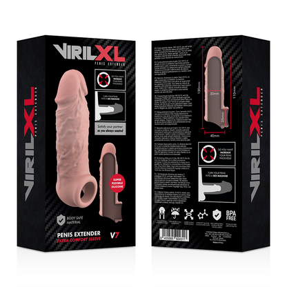 Estensione naturale del pene in silicone liquido V7 di Virilxl, immagine 9