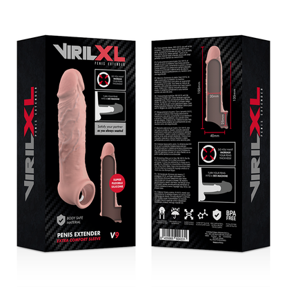 Estensione naturale del pene in silicone liquido V9 di Virilxl, immagine 9