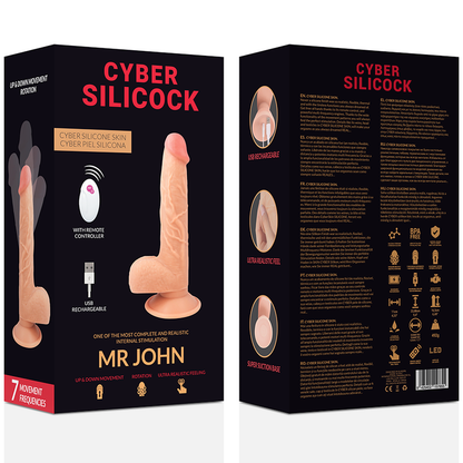 Ovetto vibrante telecomando realistico mr john 23.88 cm Ø 4.3 cm, immagine 7