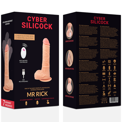 Ovetto vibrante telecomando realistico mr Rick 20.9 cm Ø 4 cm, immagine 7