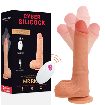Ovetto vibrante telecomando realistico mr Rick 20.9 cm Ø 4 cm