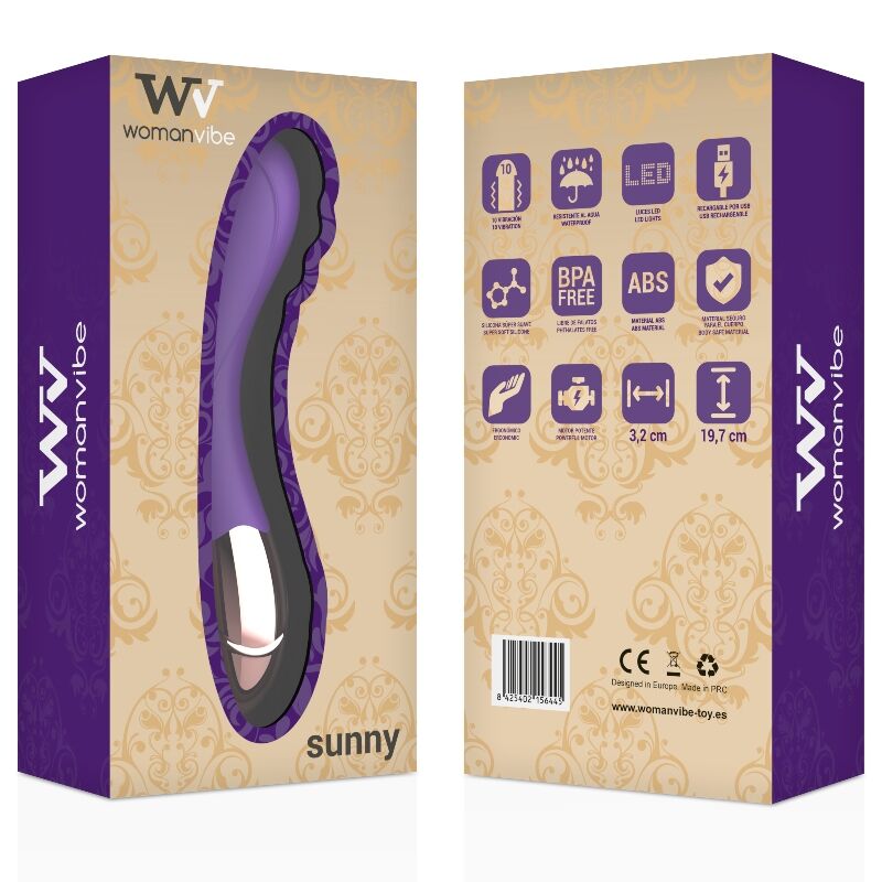Vibratore ricaricabile sunny silicone di Womanvibe, immagine 2