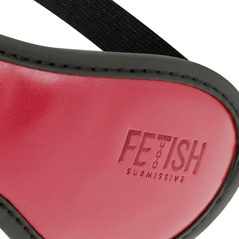 Maschera vegana in pelle con fodera in neoprene di Fetish Submissive Dark Room, immagine 3