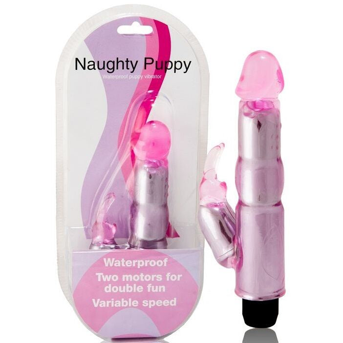 Vibratore con stimolatore rosa regolabile di Baile