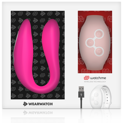 Vibratore watchme doppia tecnologia fucsia / rosa di Wearwatch, immagine 6
