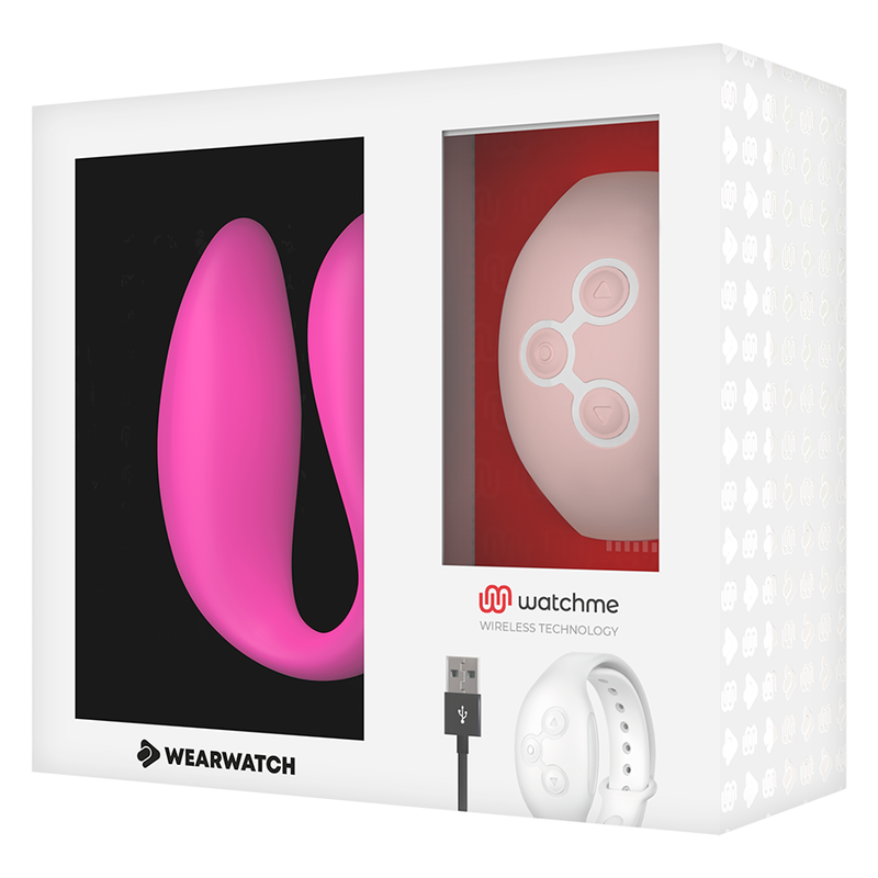 Vibratore watchme doppia tecnologia fucsia / rosa di Wearwatch, immagine 7